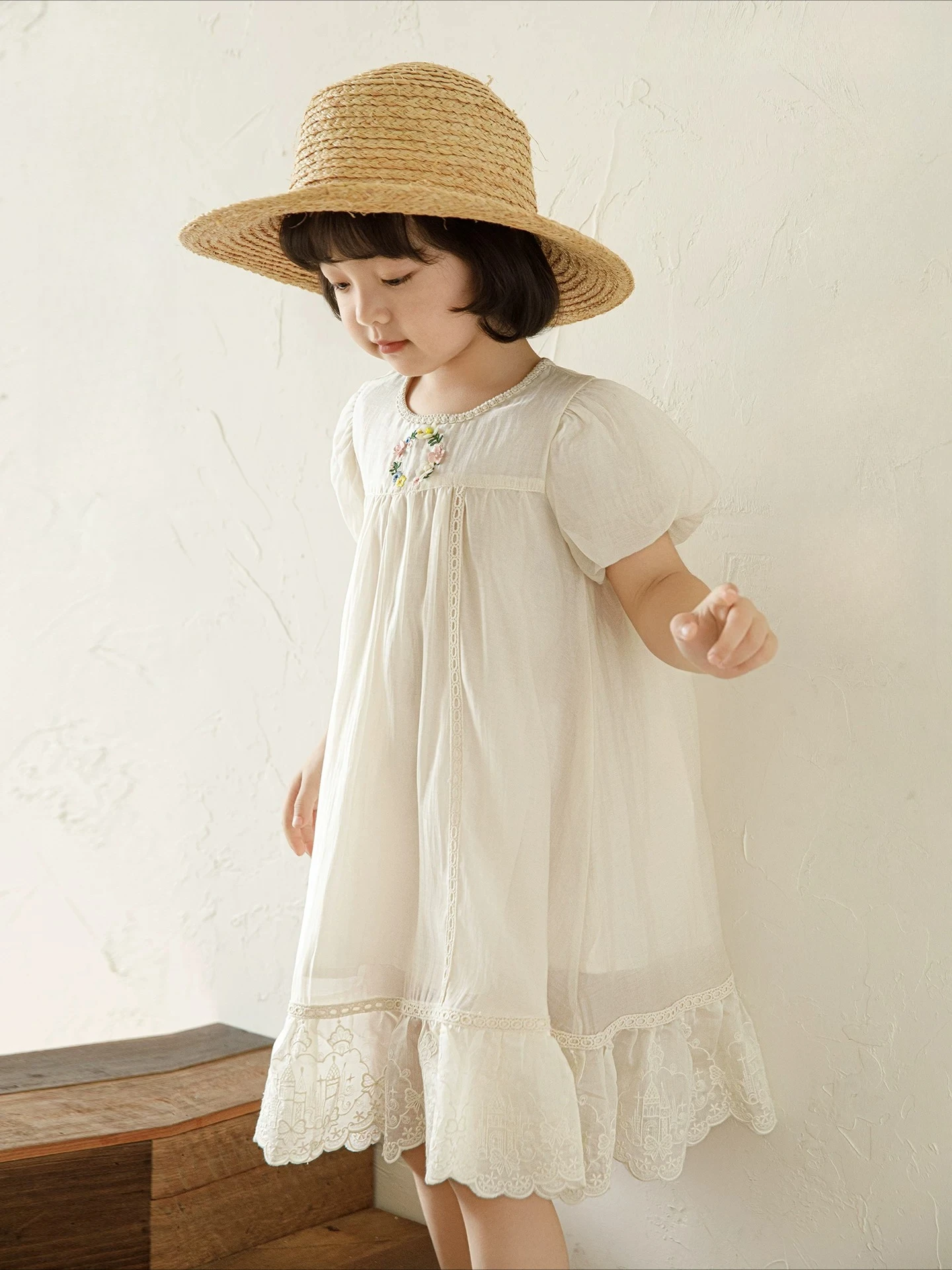 

2026 New Girls Summer Dress Lightweight Cool Touch Princess Dress Sweet Fluffy Tulle Mesh Sundress