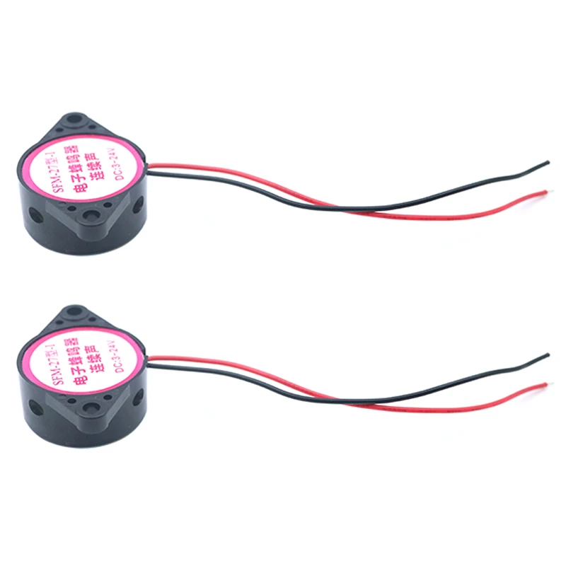 SFM-27 Active Piezo Buzzer Alarm Siren 3-24V Intermittent Continuous 95dB High Decibel Electronic Buzzer for Arduino DIY