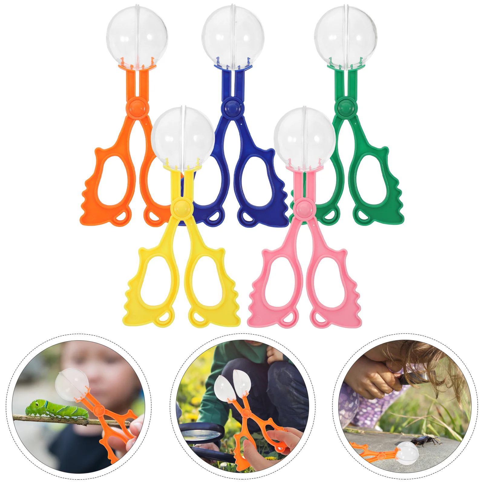 

Colorful Insect Catcher Bug Tongs Insects Catch Clamp Scissors Outdoor Toys for Kids (Blue,Pink,Orange,Yellow,Green Style)