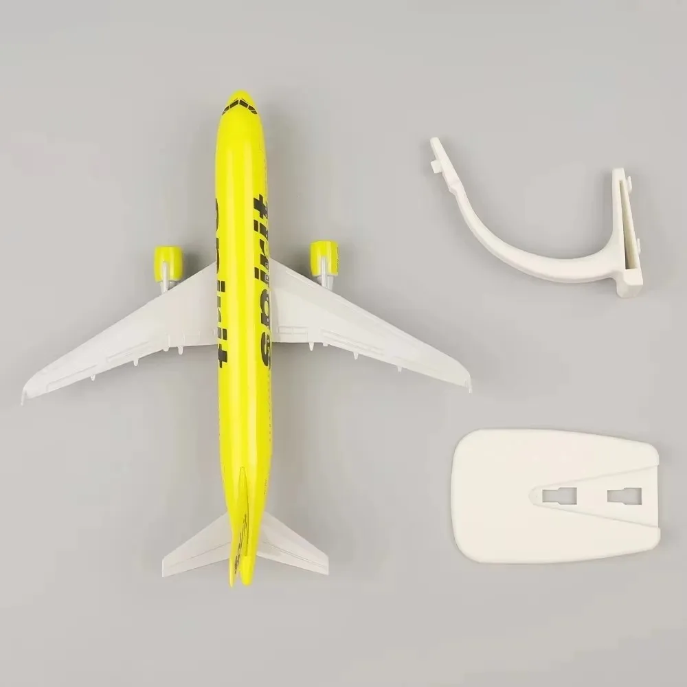 20 cm A320 Usa Spirit Airlines Modello 320 Airlines Aerei in metallo Replica Materiale in lega 1:400 Stampo per aviazione Serie regalo