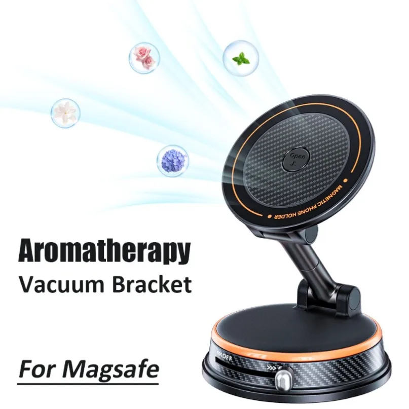 

Ароматерапия 360° ° Регулируемый вакуумный всасывающий автомобильный магнитный держатель для телефона, подставка-кронштейн для Magsafe iPhone 17, 16, 15, 14, 13, 12 Pro Max