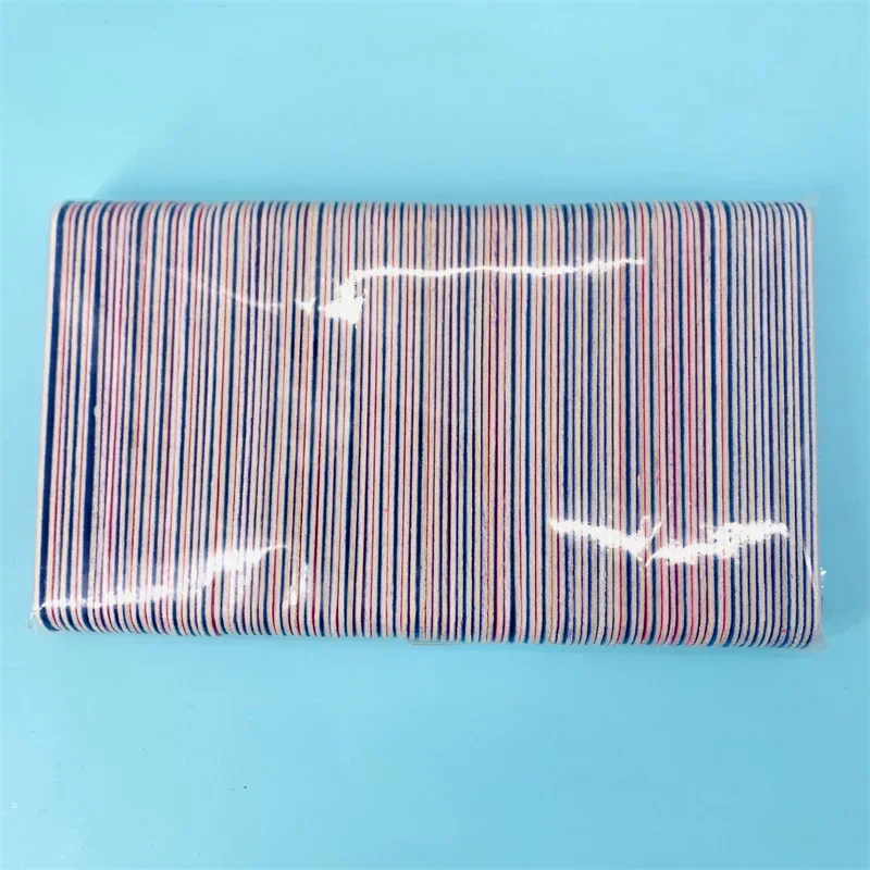 100 Pcs Nail Files Sandpaper Buffers Grit 180/240 Disposable Cuticle Remover Callus Polish Pack