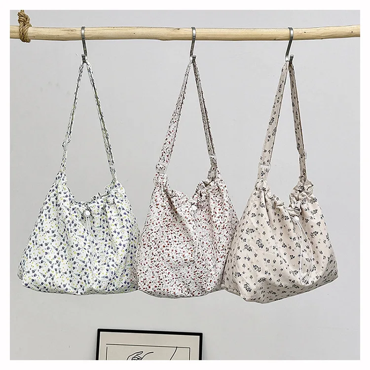 

Сумка через плечо с цветочным принтом, большая вместительная сумка, модная простая повседневная сумка-шоппер, сумка-тоут, сумка через плечо