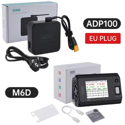 ToolkitRC M6D 500W 15A DC Dual Channel MINI Smart Charger Discharger For 1-6S Lipo Battery with SC100 XT60 and charging board