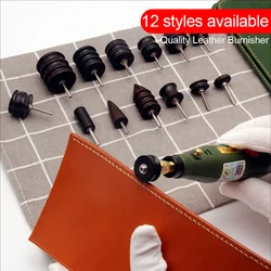 Leather Electric Burnisher Slicker Tool DIY Leather Craft Set Polishing Tools Pointed Tip Dremel Rotary Sandalwood Edge Polished