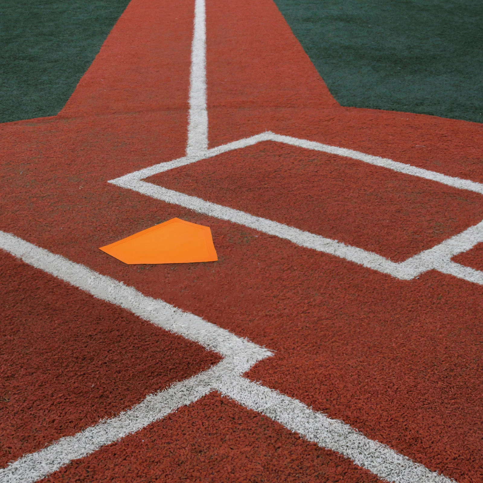 

1pc Baseball Disc Heavy Duty Orange TPE Flat Portable Training Marker Plate Batting Home Field Practice Sport