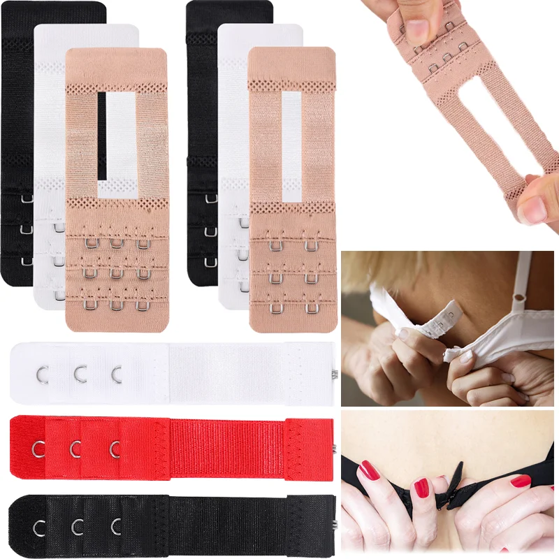 Bra Extenders Extension Buckle Underwear Bra Lengthen Expander 3 Row Buckle Adjustable Hook Extender Intimate Accessories