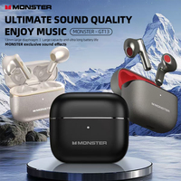 Monster GT13 TWS Wireless Gaming Earphones Bluetooth 5.4 Noise Reduction Headset HiFi High Fidelity Sound Quality Sports Earbuds
