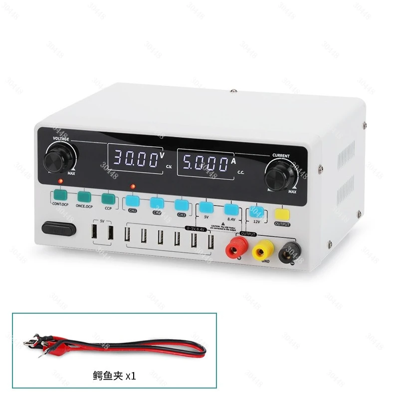 Smart High-Precision DC Regulated Power Supply 30V 5A with Fast Charging for Phone and Computer Repair