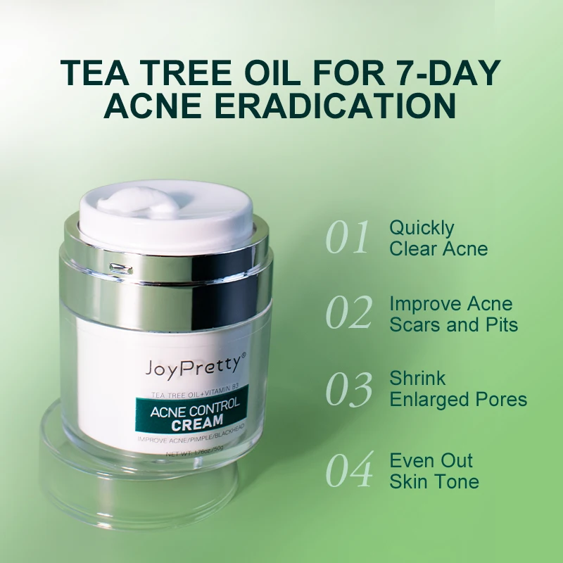 Tea Tree Pore Shrinking Facial Cream Large Pore Removal Oil Control Nourishing Smoothing Face Skin Care Beauty Health