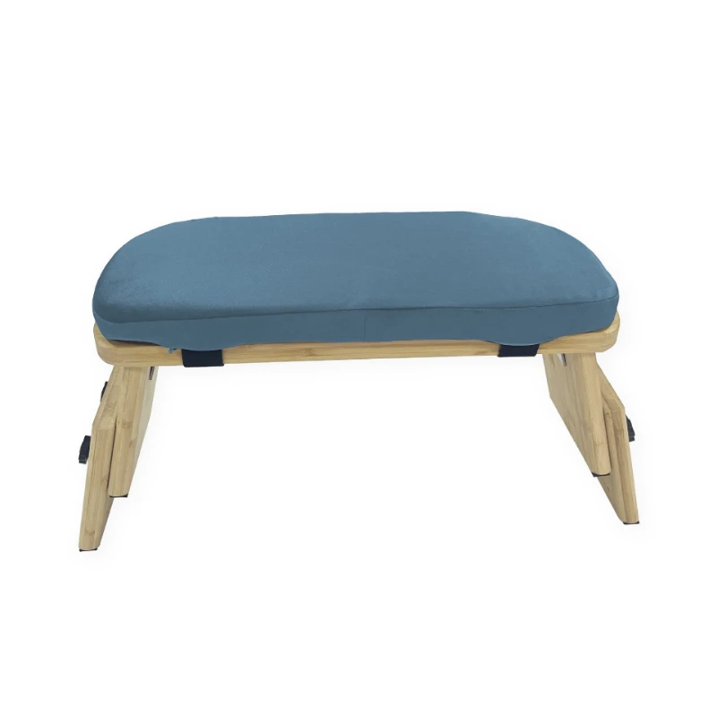 Wooden Yoga Stool Kneeling Hollow Meditation Stool Soft Sports Stool Multi-Colored Foldable Meditation Pose Kneeling