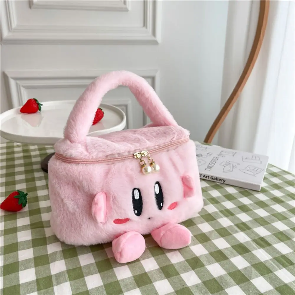Cute Anime Girls Handbag borsa portaoggetti portatile da donna Sanrio Cartoon peluche borsa cosmetica Melody Kulomi Cinnamoroll regali di compleanno