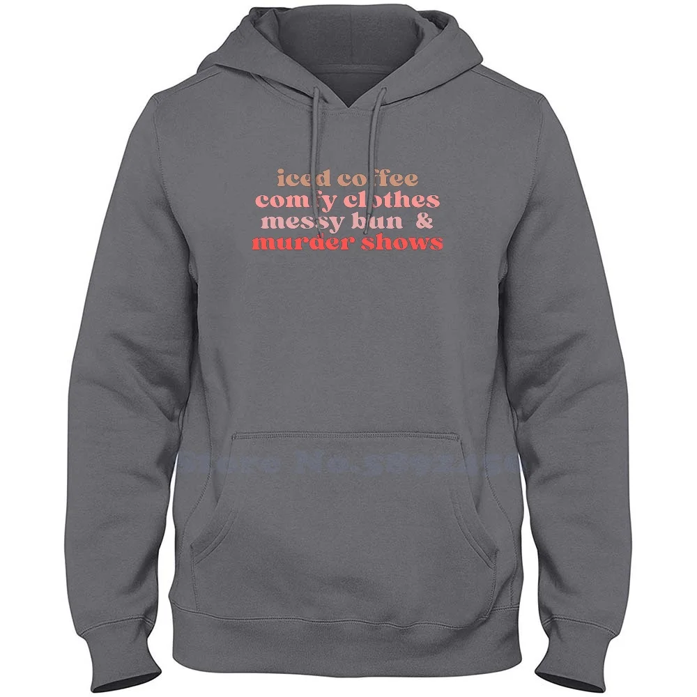 Iced Coffee _ Amp _ Amp _ Amp _ Murder Shows Fashion 100% cotton Hoodies High-Quality Sweatshirt