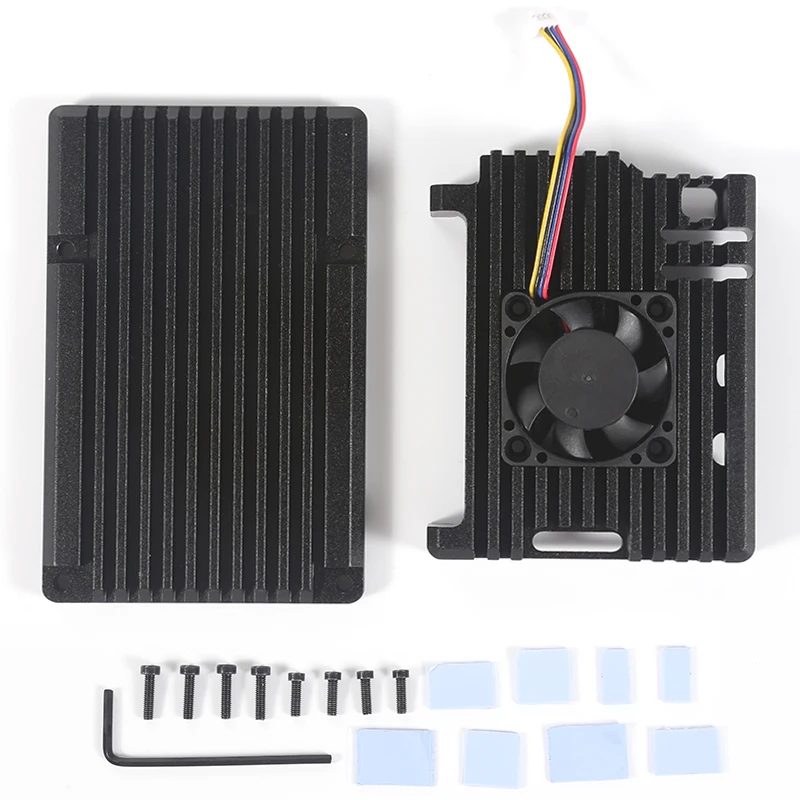 

Алюминиевая модель с радиатором охлаждения ШИМ, радиаторы с металлическим корпусом, Активный Пассивный Радиатор охлаждения для Raspberry Pi 5