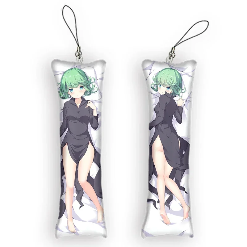 4x12cmONE PUNCH MAN Tatsumaki Hanger Dakimakura Mini Sleutelhanger Anime Body Sleutelhanger Telefoon Hanger Cosplay Anime sleutelhanger