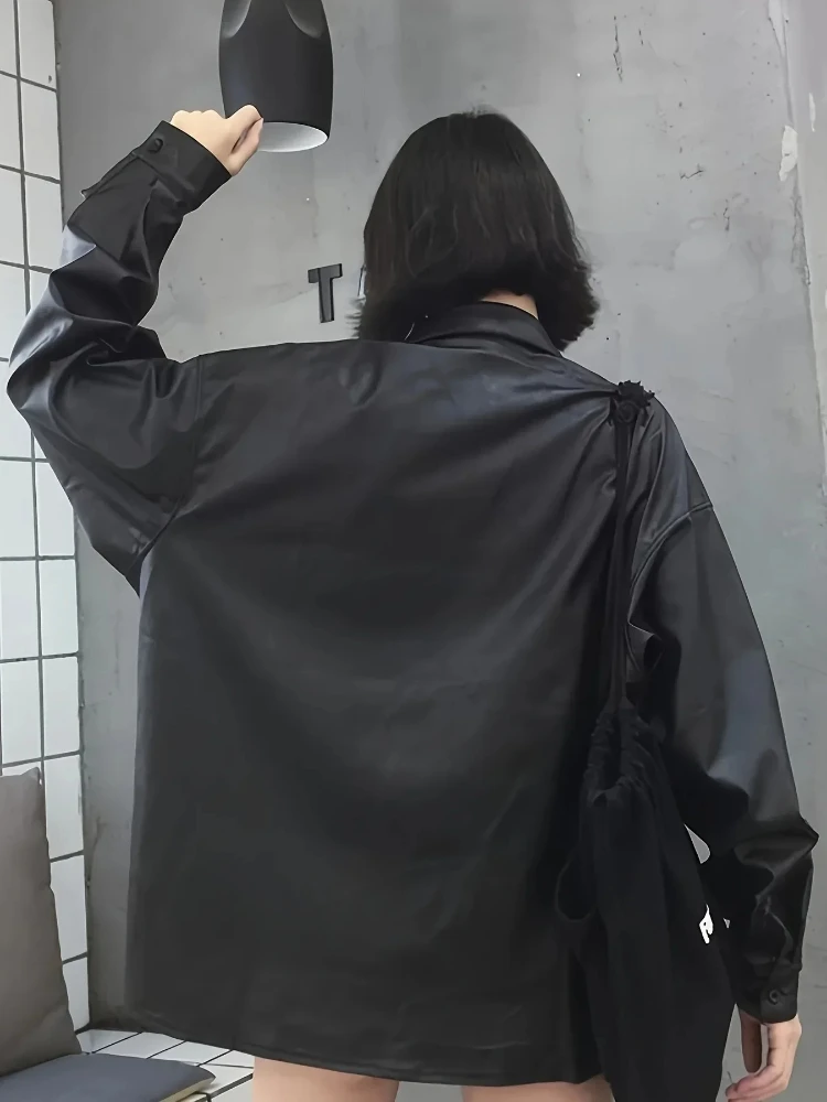 2026 Spring ladies Basic Coat women jackets PU Leather jackets
