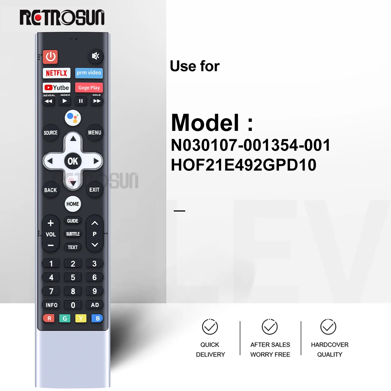 New Voice Remote Control N030107-001354-001 HOF21E492GPD10 for METZ 65MUC7111Z MUC7000Z MUC8500Z