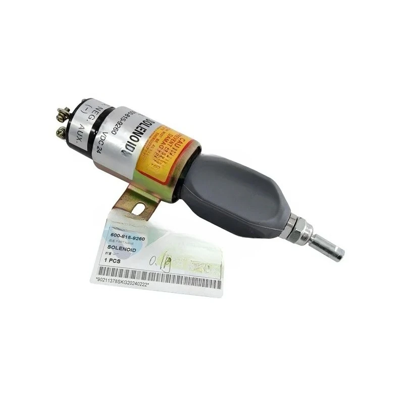 600-815-9260 S6D102E WA200 Excavator Spare Parts 6008159260 Stop Solenoid 600-815-9260
