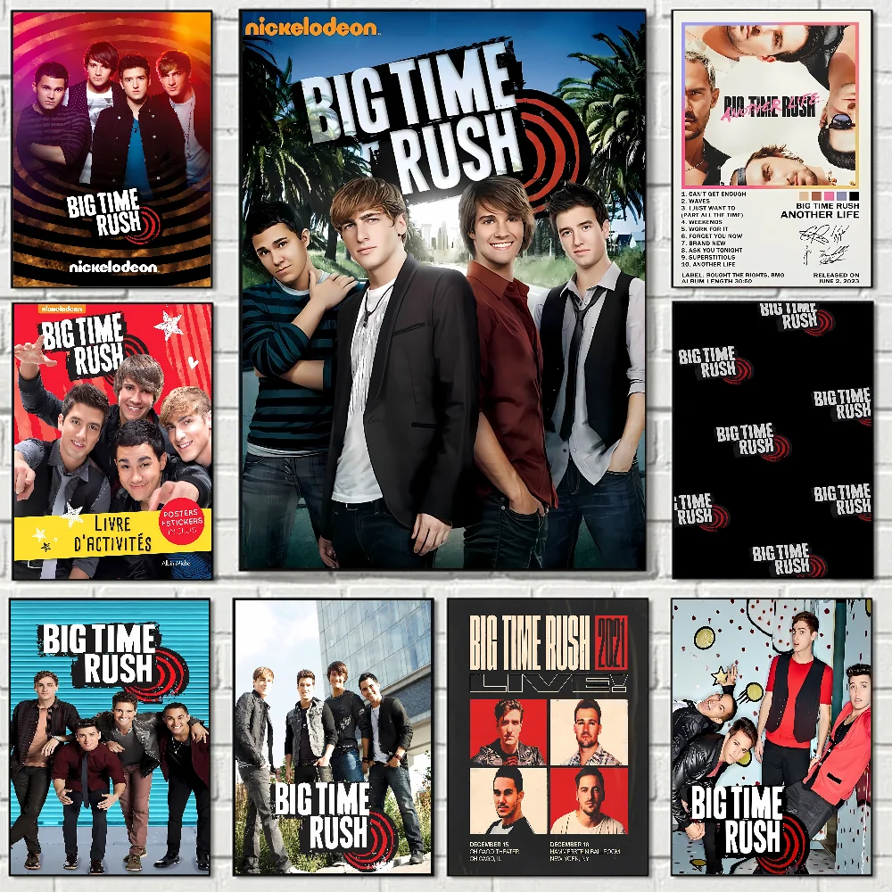 Band Big Time Rush BTR Poster Stickers Art Wall Murals Decor Game Room Decor Gifts HD Painting