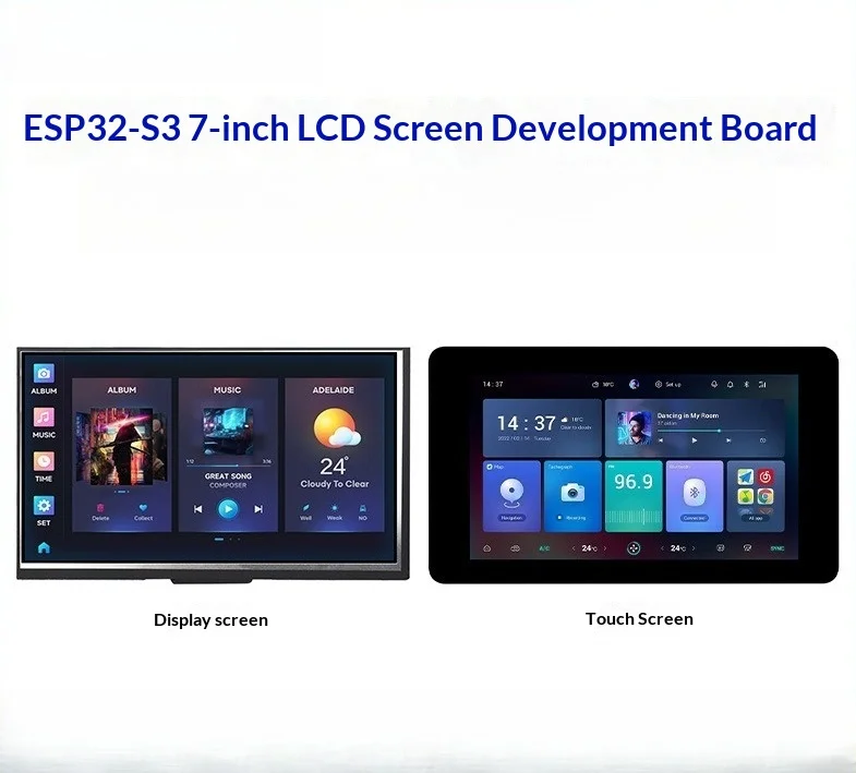 ESP32-S3 7-Inch 800x480 IPS LCD Development Board, 5-Point Capacitive Touch, Wi-Fi, Bluetooth 5, LVGL, CAN RS485