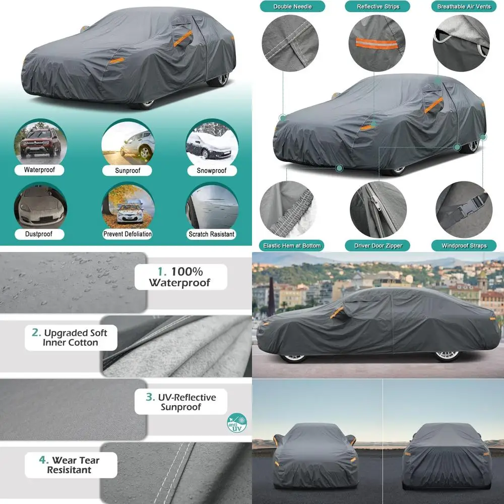 

Custom VW Jetta (2005-2025) Heavy-Duty Waterproof Car Cover, 16-Layer Protection with Zippered Door