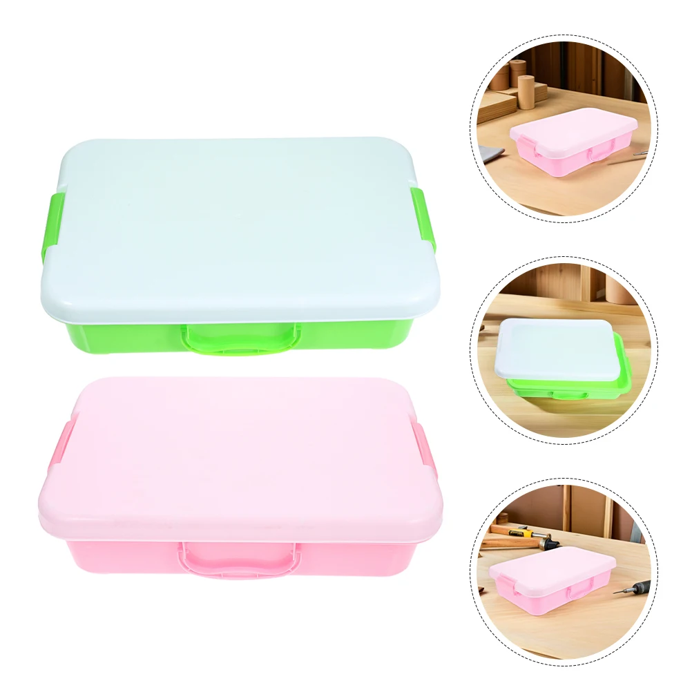 Bandeja de arena para niños, caja de almacenamiento, juego, caja de arena para niños con cubierta, tapas para niños pequeños, Mini juguetes