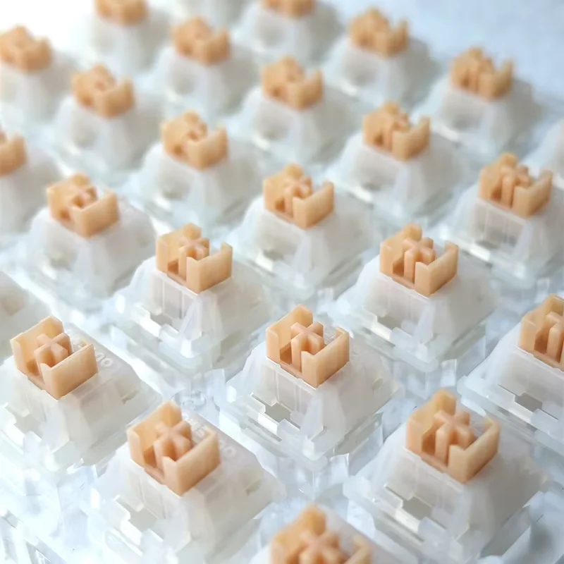 Przełączniki Outemu Yellow Jade 5-pinowe RGB Ciche Przełączniki Taktyczne do Klawiatur Gamingowych, Przełączniki Ciche Outemu, Przełączniki Taktyczne HP — zdjęcie produktu 6