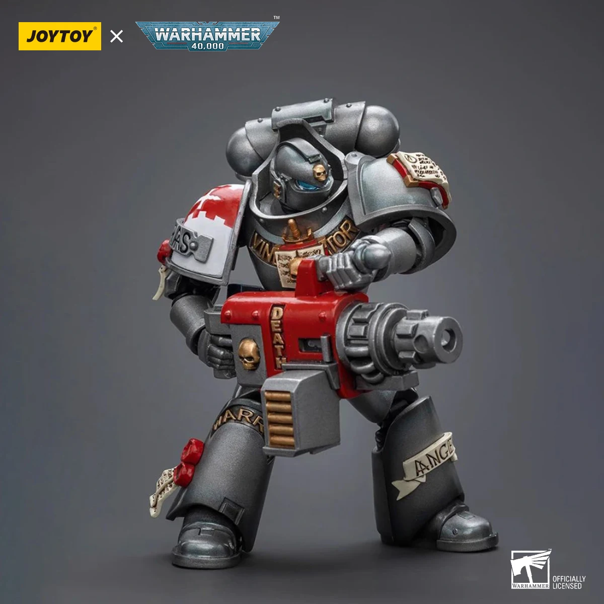 JOYTOY Warhammer 40K Grey Knights Action Figure 1/18 Strike Squad Grey Knight With Psycannon Joints Movable Figurine Model Toys