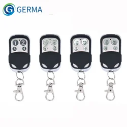 GERMA-Clonación de 4 canales, copia duplicada, Control remoto, 433MHZ, código de aprendizaje fijo para puerta de coche, transmisor de puerta de garaje