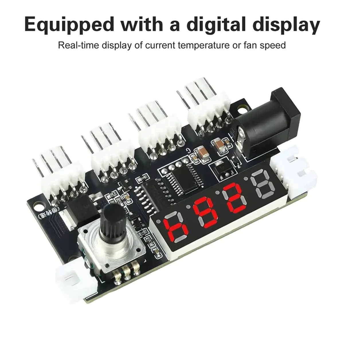 2026 New DC 5-24V 5A 4 Way PWM Fan Speed Control Intelligent Temperature Control Cooling Temperature/Speed DC Motor Controller