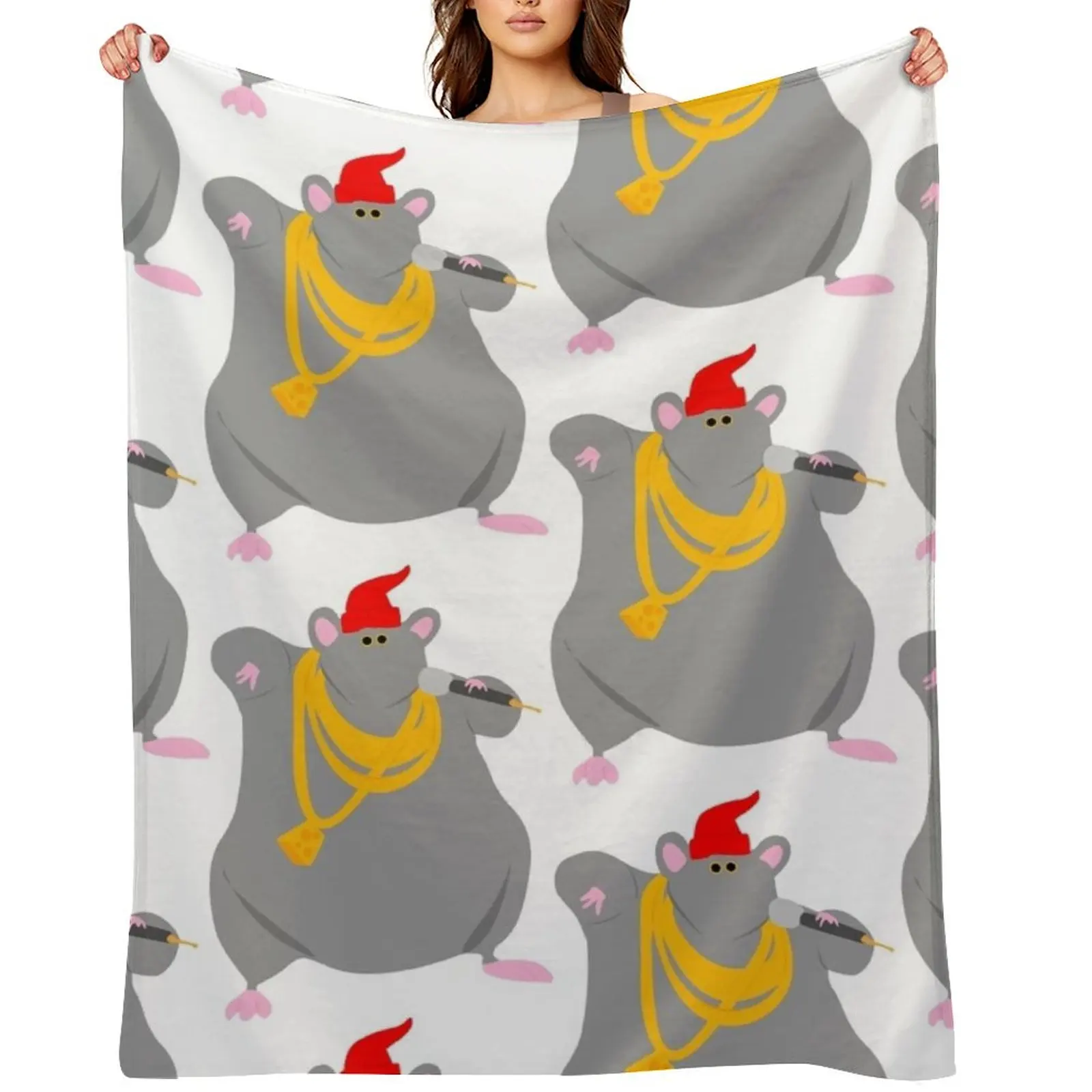

Biggie Cheese Throw Blanket Flannel Fabric Winter beds Tourist christmas gifts Blankets