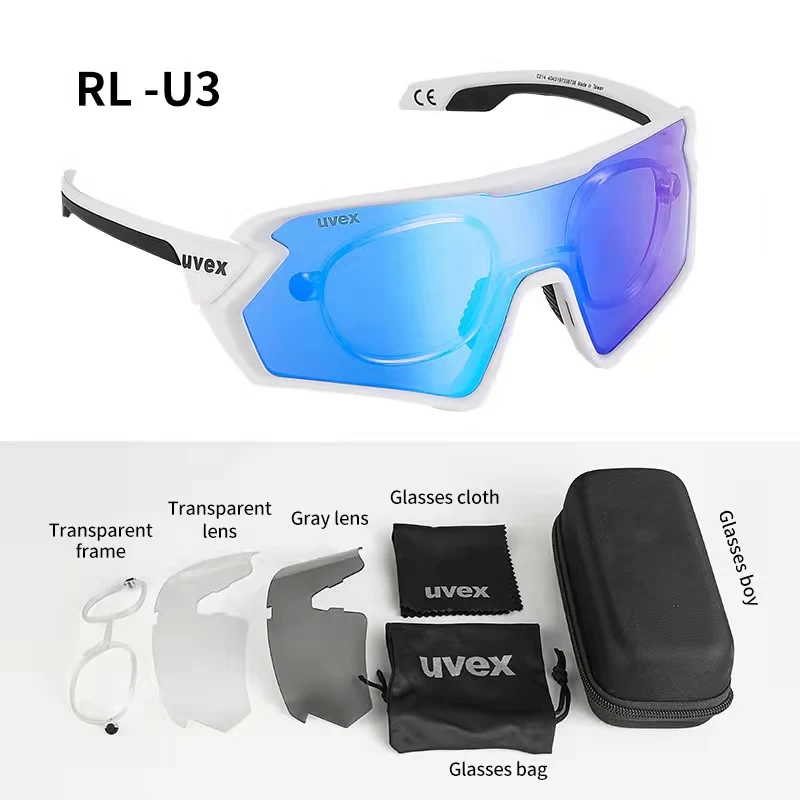 UVEX Cycling Glasses Men Women Outdoor Sports MTB Bike Glasses UV400 Mountain Road Bike Sunglasses Eyewear TR90 Bicycle Glasses