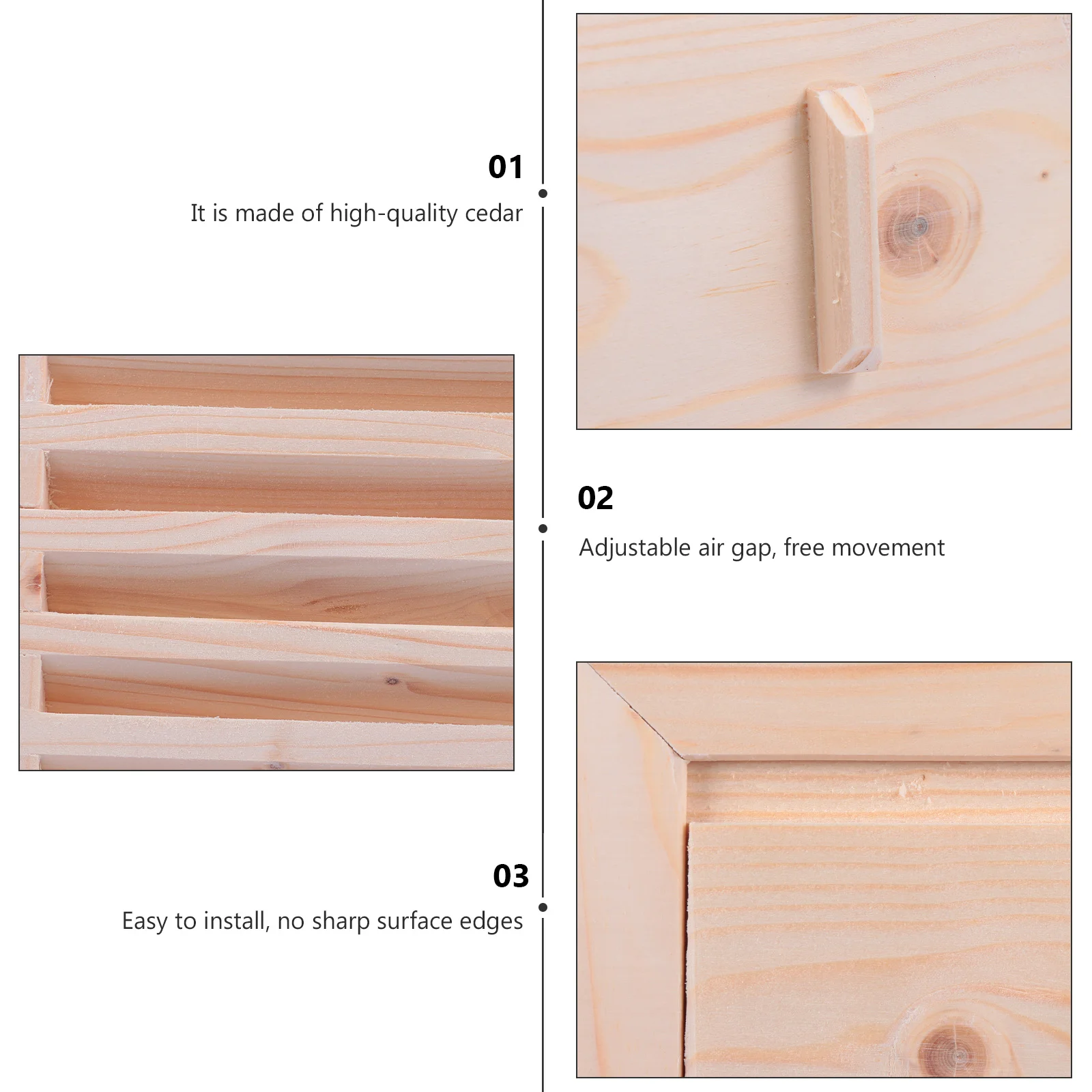 Steam Room Vent Window Blinds Sauna Grille Wooden Equipment Shutter Ventilation Panel