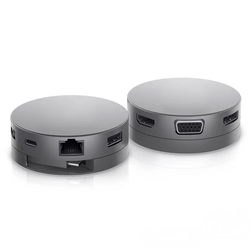 محول الهاتف المحمول لـ Dell DA310 7-IN-1 DA305 6-IN-1 DA300 مع USB-C USB-A HDMI VGA DP RJ45 4K محطة قاعدة توصيل متنقلة