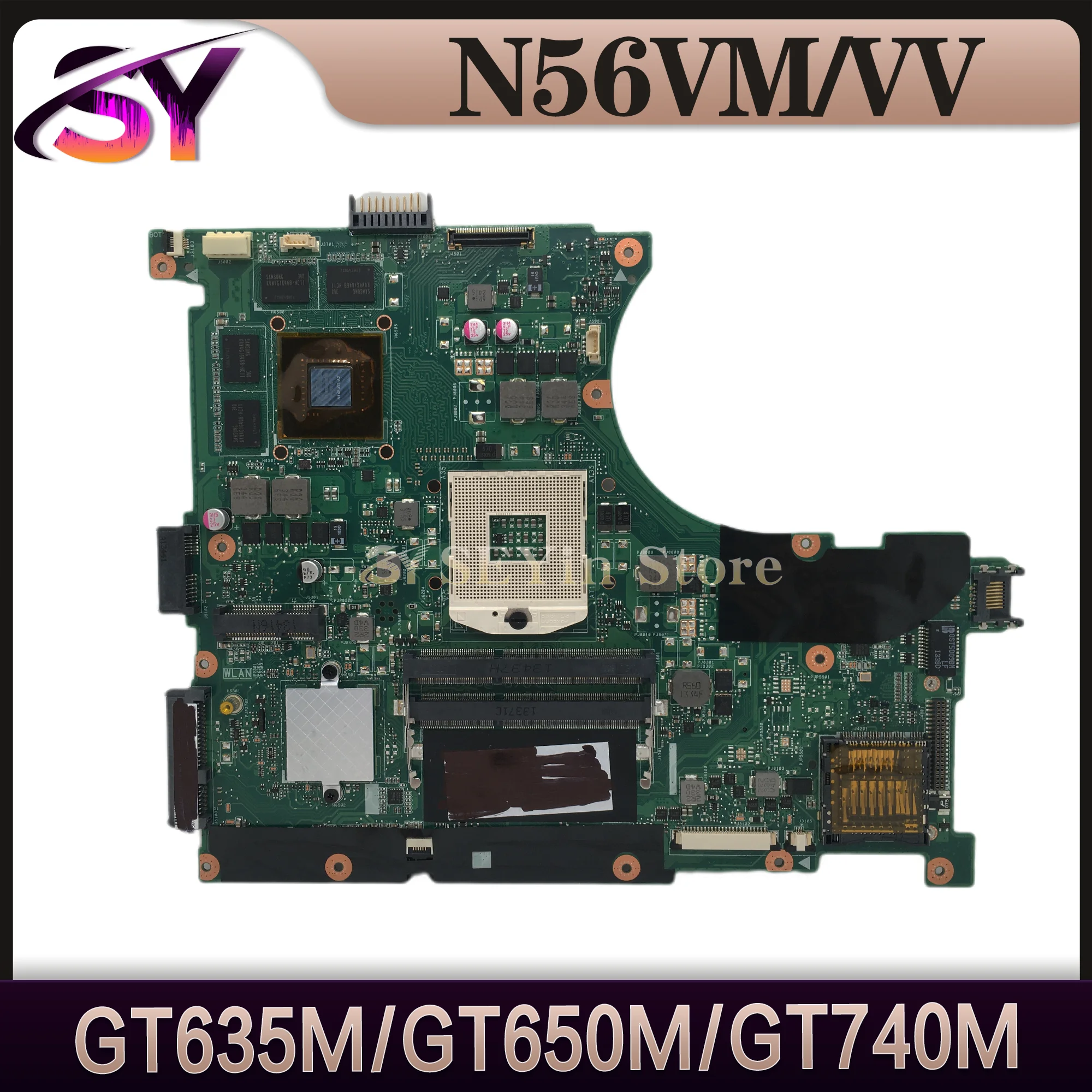 

N56V Mainboard For ASUS N56VM N56VV N56VB N56VZ N56VJ Laptop Motherboard GT635M GT650M GT740M Maintherboard TEST OK