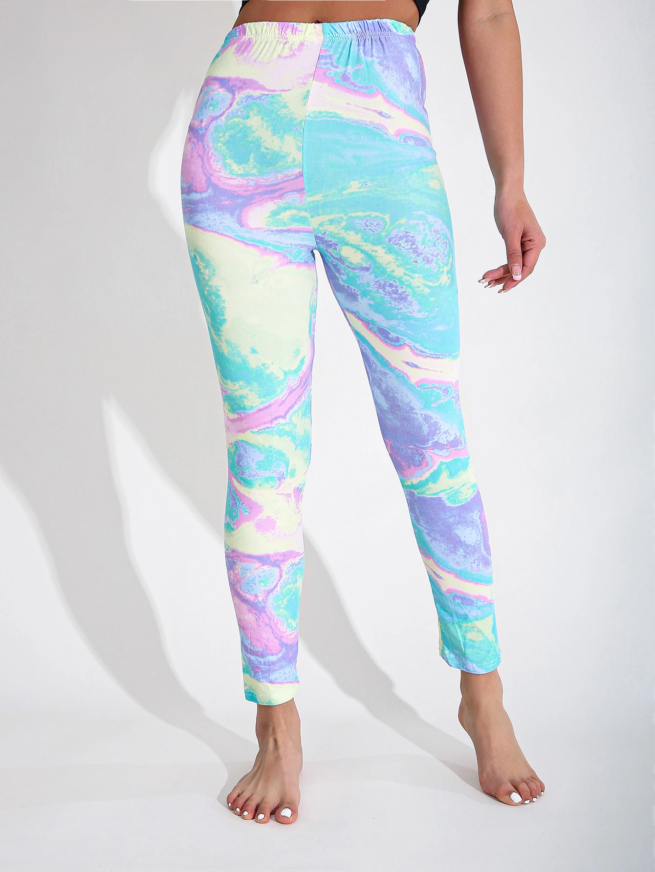 Autumn Winter 1PACK Women's Woolen Cotton Candy Sexy Tight Legging Casual Sports Elegant Fitness Yoga Pants