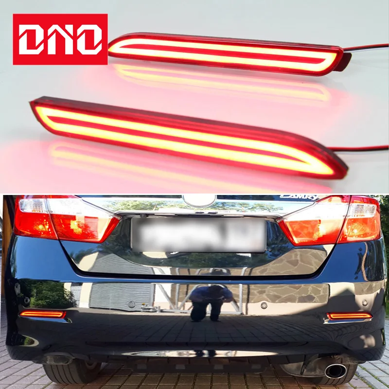 Car LED Rear Bumper Lamps For Toyota Vellfire 2005 - 2014 Brake Light Turn Signal Backup Reflector Lamp Reverse Fog Taillights