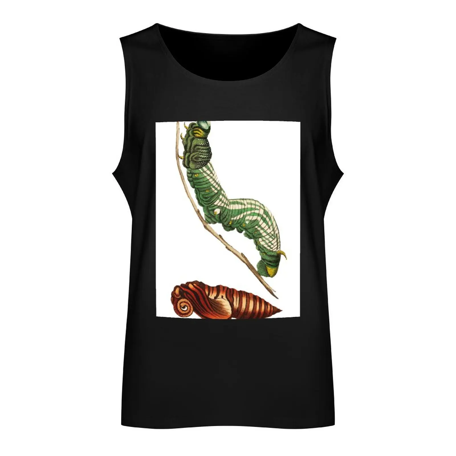 Sphinx Moth and Pupa Tank Top summer clothes man 2024 Men's t-shirts