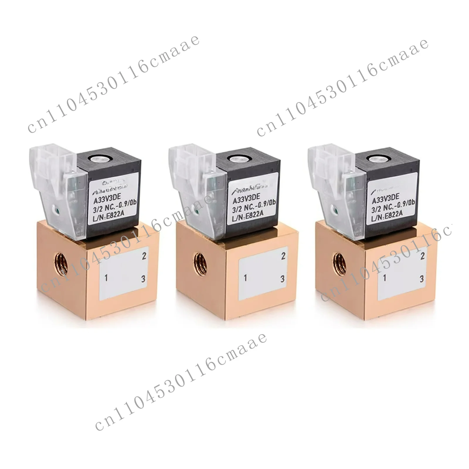 Miniature 3/2 24VDC gas solenoid valve 3-way solenoid directional control valve OEM