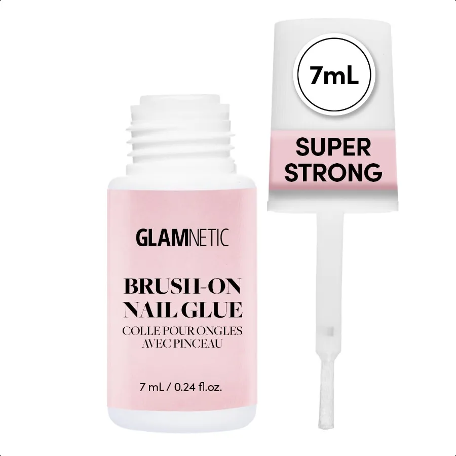 

er Strong Brush On Nail Glue Brush Tip Applicator M Free Travel Friendly Vegan Durable LongLasting.24 fl. oz.