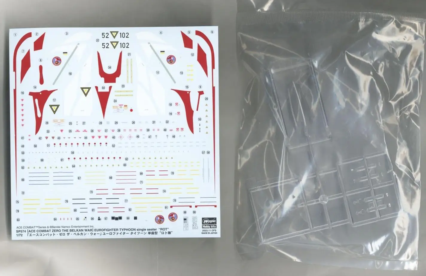 Hasegawa 52734 1/72 Ace Combat Zero Belkan War Eurofighter Typhoon Single Team