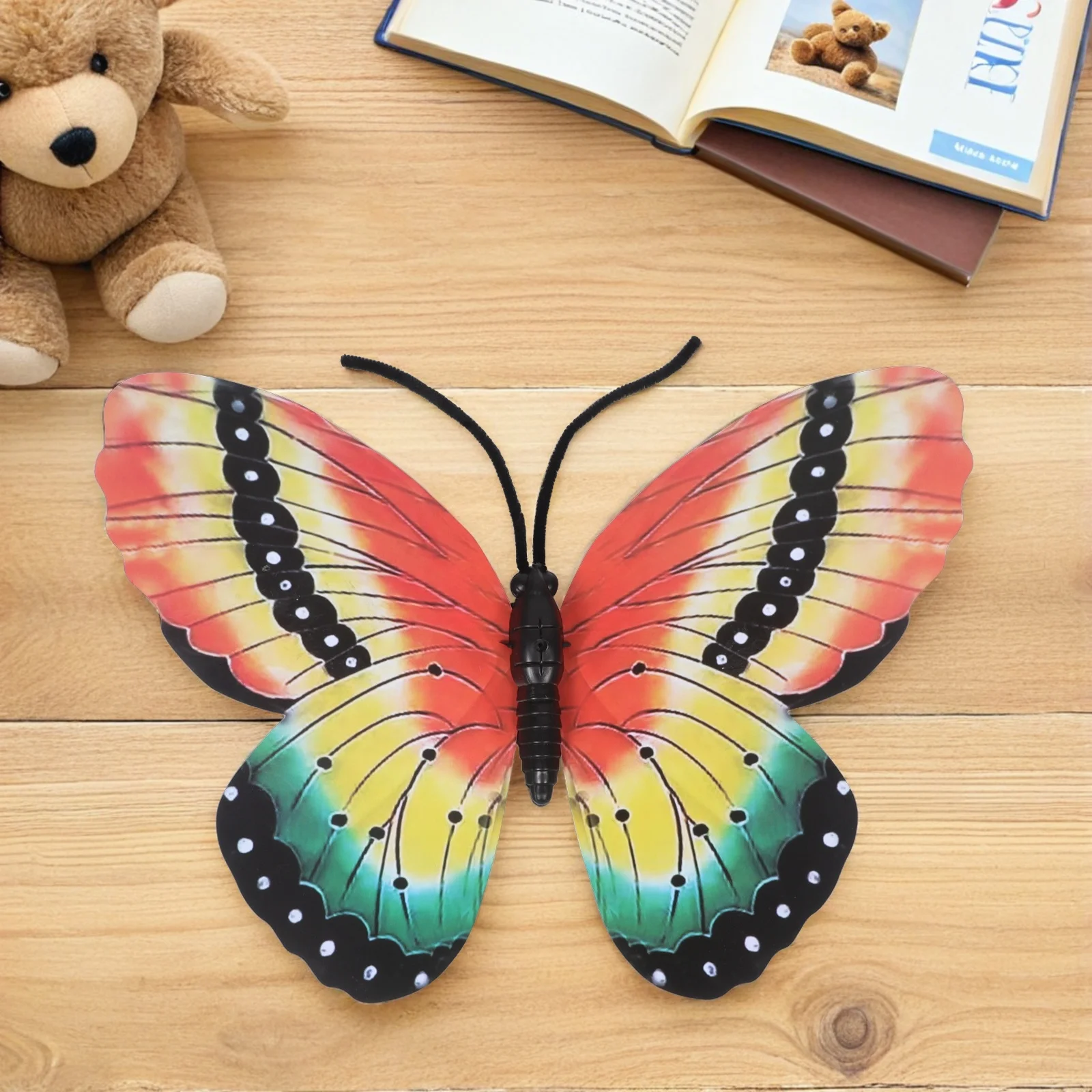 5Pcs Butterfly Dance Props Elegant 40cm Lightweight Kids Handheld Decorations Party Stage Performance Wedding Supplies