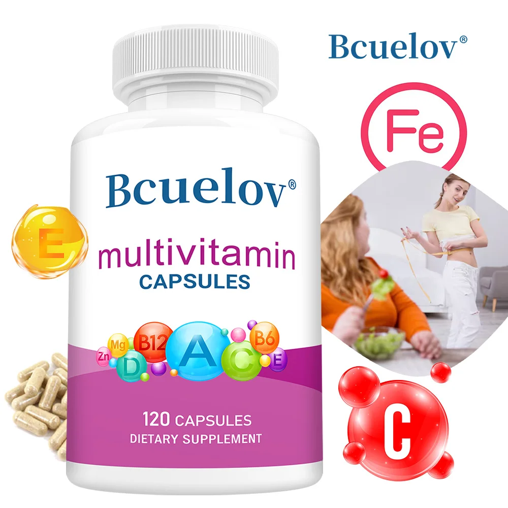 Multivitamin & Mineral Capsules, All-in-One Daily Nutrition Supplement, Supports Energy, Immune, Eye, Skin & Prostate Wellness
