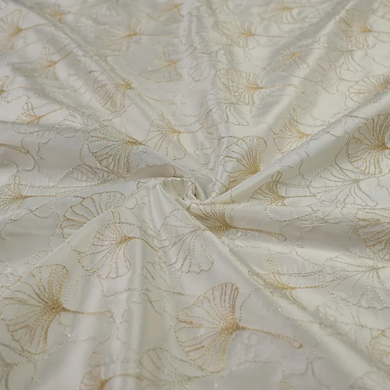 Embroidered jacquard double fabric silk real traditional pattern Chinese cheongsam clothing