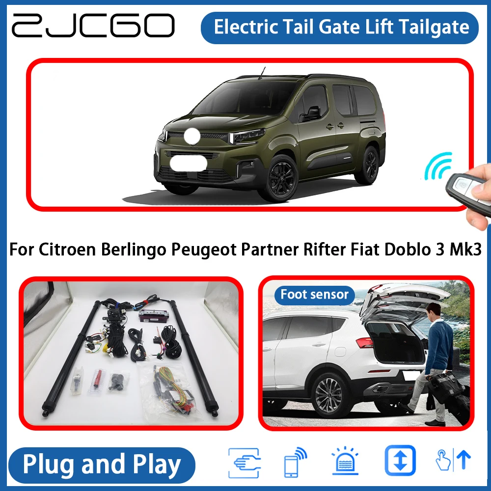 

for Citroen Berlingo Peugeot Partner Rifter Fiat Doblo 3 Mk3 Automatic Powered Tailgate Power Liftgate Electric Tail Gate Lift