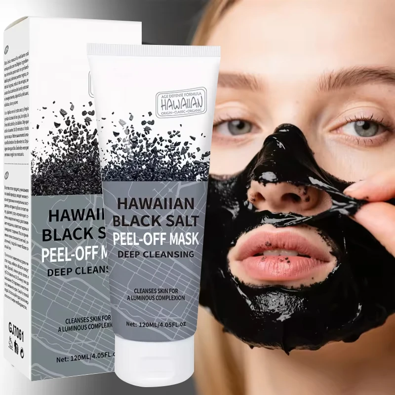 

Black Salt Peel-off Mask Oil Control Gentle Cleansing Exfoliating Moisturizing Remove Peel Off Dead Skin Facial Treatment 120ml
