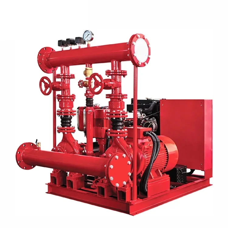 Manufactured EJ Fire Fighting Pump Set With Electric Pump And Jockey Pump Control Panel System