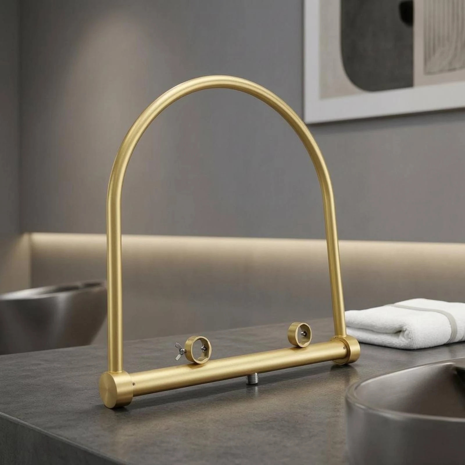 Shampoo Bed Fitting Cylindrical Salon Wash Fitting Beauty Supply Arched Threaded Outlet view 4