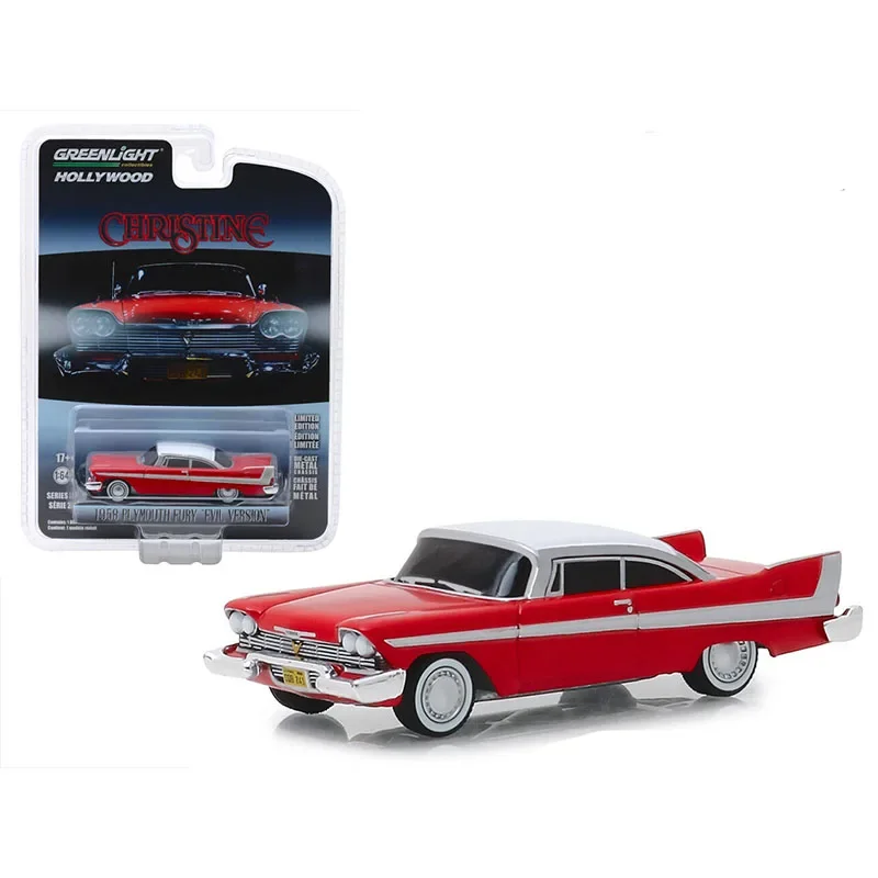 Greenlight Diecast 1/64 Scale 1958 Plymouth Fury Simulation Alloys Car Model Toys Collection Display