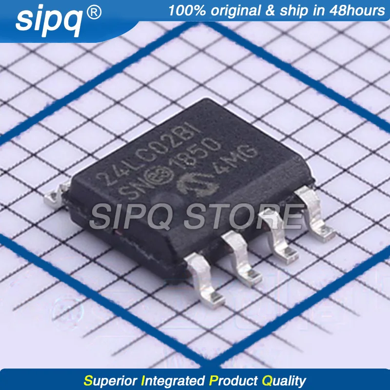 

10PCS/LO 24LC02BT-I/SN 24LC02BT 2KBIT I2C SOIC-8 EEPROMT Brand New and Original In Stock Authentic Product